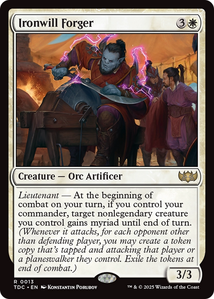 Ironwill Forger [Tarkir: Dragonstorm Commander] - Magic: The Gathering - Card Brawlers | Quebec | Canada |