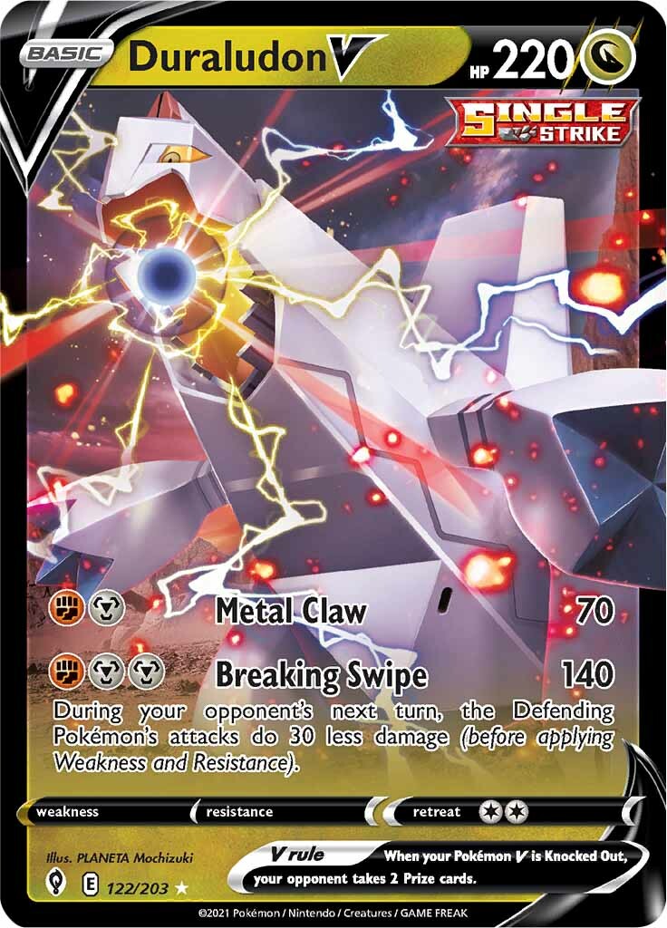 Duraludon V (122/203) [Sword & Shield: Evolving Skies] - Pokémon - Card Brawlers | Quebec | Canada |