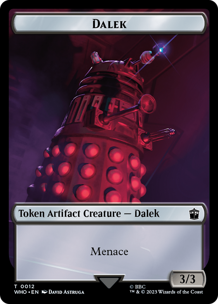 Dalek // Food (0025) Double-Sided Token [Doctor Who Tokens] - Magic: The Gathering - Card Brawlers | Quebec | Canada |