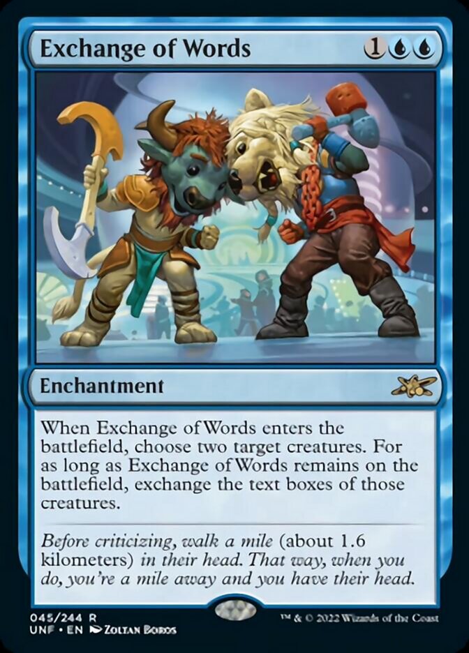 Exchange of Words [Unfinity] - Magic: The Gathering - Card Brawlers | Quebec | Canada |