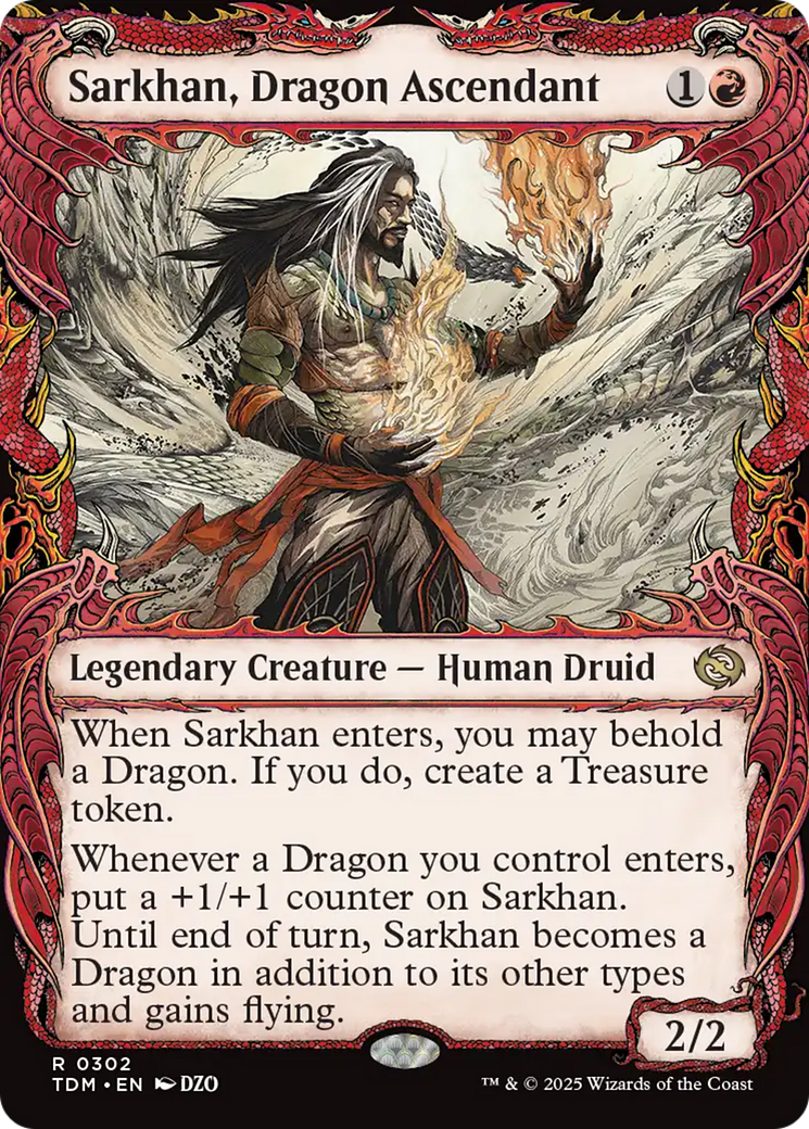 Sarkhan, Dragon Ascendant (0302) (Showcase) [Tarkir: Dragonstorm] - Magic: The Gathering - Card Brawlers | Quebec | Canada |