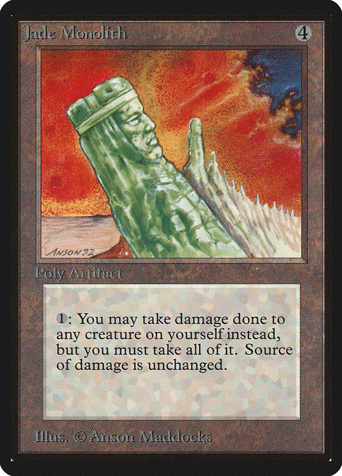 Jade Monolith [Beta Edition] - Magic: The Gathering - Card Brawlers | Quebec | Canada |
