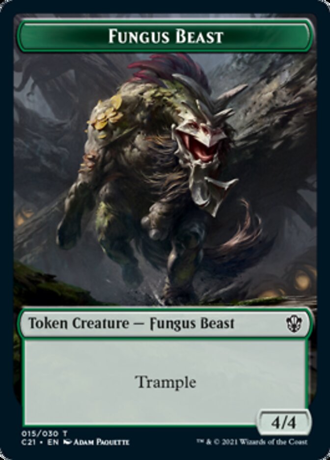 Demon // Fungus Beast Double-Sided Token [Commander 2021 Tokens] - Magic: The Gathering - Card Brawlers | Quebec | Canada |