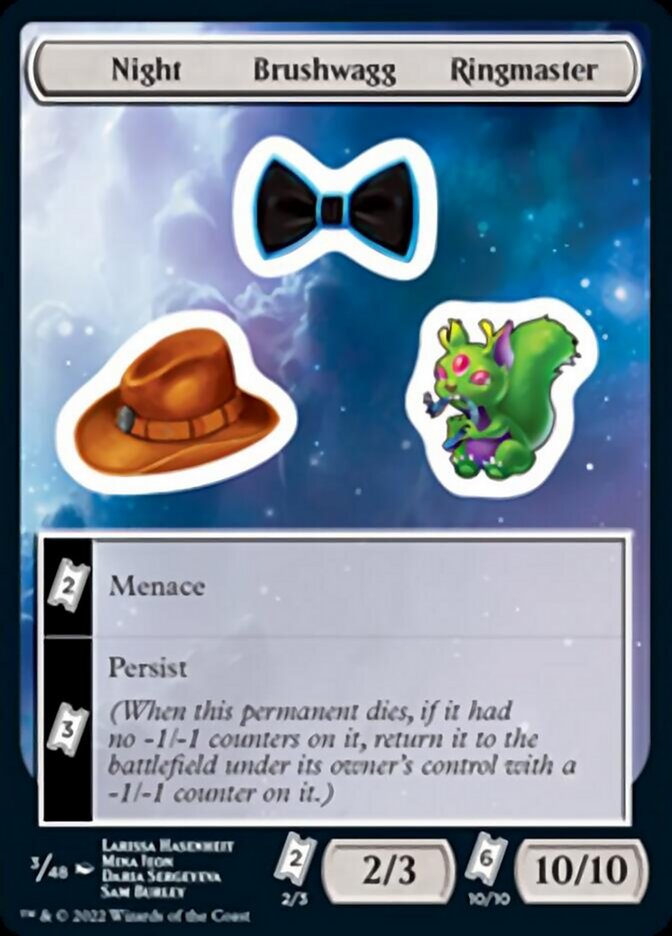 Night Brushwagg Ringmaster [Unfinity Stickers] - Magic: The Gathering - Card Brawlers | Quebec | Canada |