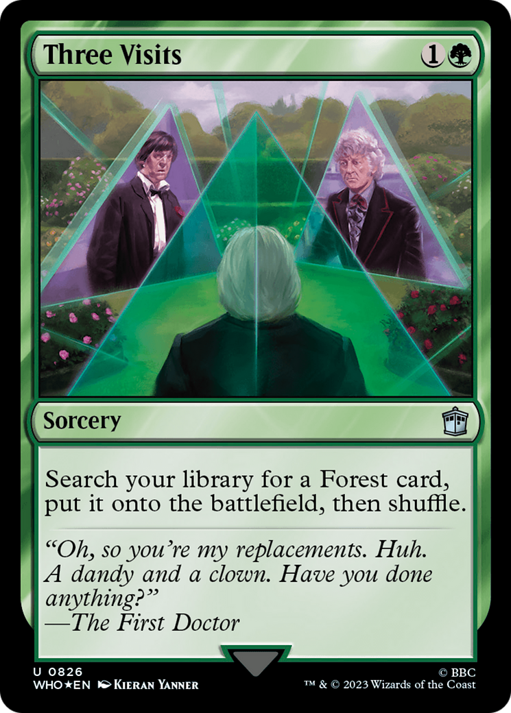 Three Visits (Surge Foil) [Doctor Who] - Magic: The Gathering - Card Brawlers | Quebec | Canada |