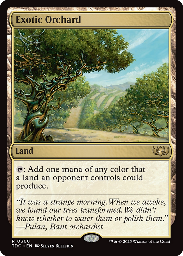 Exotic Orchard [Tarkir: Dragonstorm Commander] - Magic: The Gathering - Card Brawlers | Quebec | Canada |