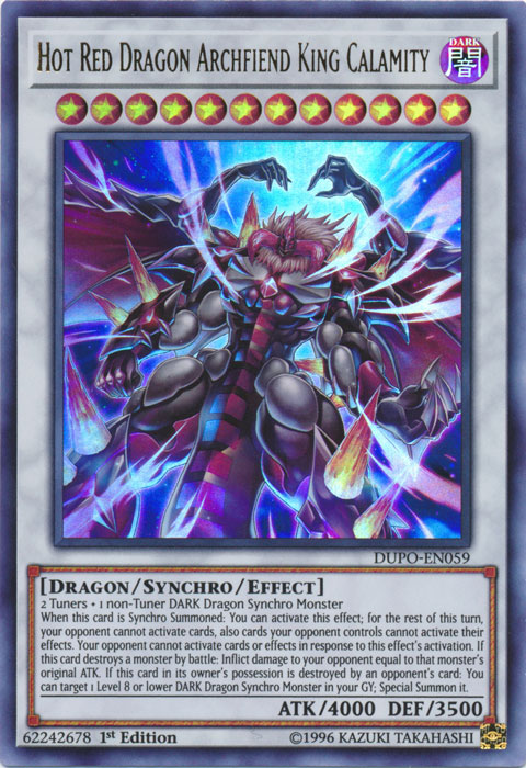 Dragon Rouge Chaud Archfiend King Calamity [Duel Power] [DUPO-EN059] 