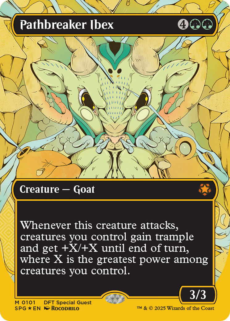 Pathbreaker Ibex (Borderless) (First-Place Foil) [Aetherdrift Special Guests] - Magic: The Gathering - Card Brawlers | Quebec | Canada |