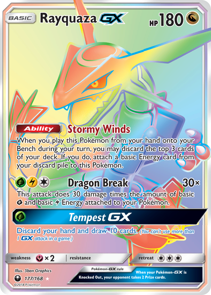 Rayquaza GX (177/168) [Sun & Moon: Celestial Storm] - Pokémon - Card Brawlers | Quebec | Canada |