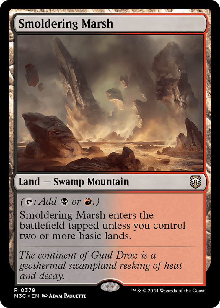 Smoldering Marsh (Ripple Foil) [Modern Horizons 3 Commander] - Magic: The Gathering - Card Brawlers | Quebec | Canada |