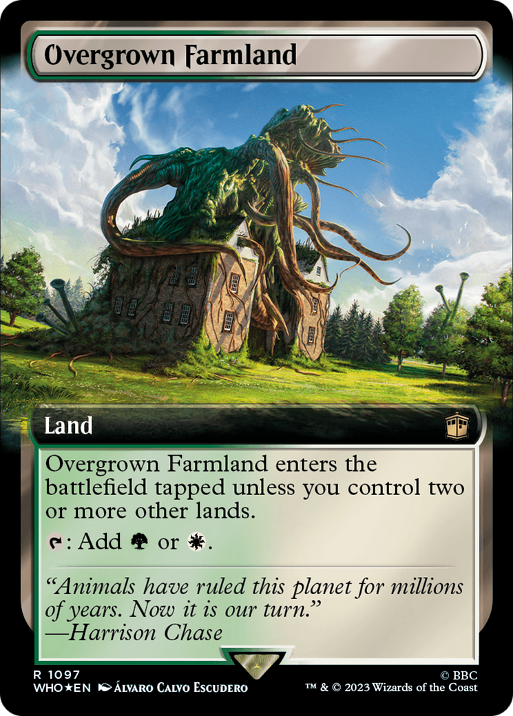 Overgrown Farmland (Extended Art) (Surge Foil) [Doctor Who] - Magic: The Gathering - Card Brawlers | Quebec | Canada |