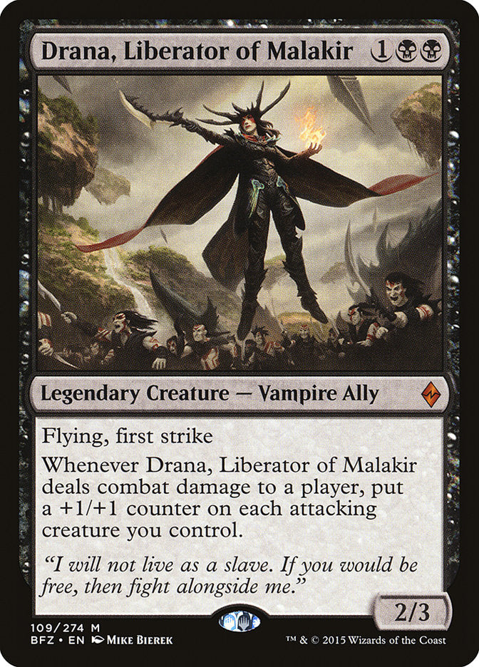 Drana, Liberator of Malakir [Battle for Zendikar] - Magic: The Gathering - Card Brawlers | Quebec | Canada |