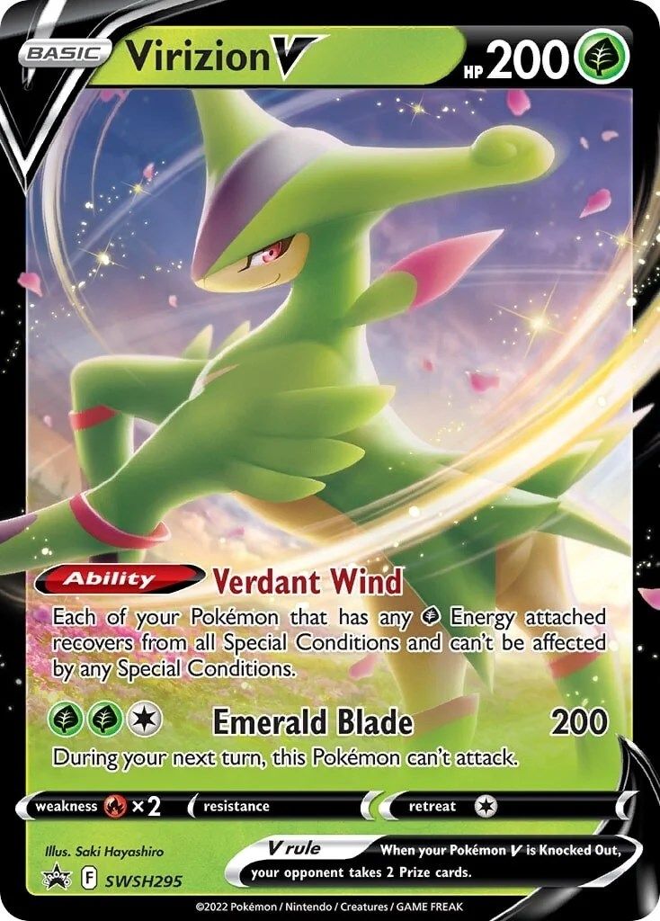 Virizion V (SWSH295) (Jumbo Card) [Sword & Shield: Black Star Promos] - Pokémon - Card Brawlers | Quebec | Canada |