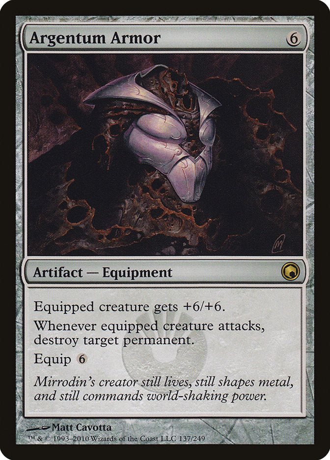 Argentum Armor [Scars of Mirrodin] - Magic: The Gathering - Card Brawlers | Quebec | Canada |
