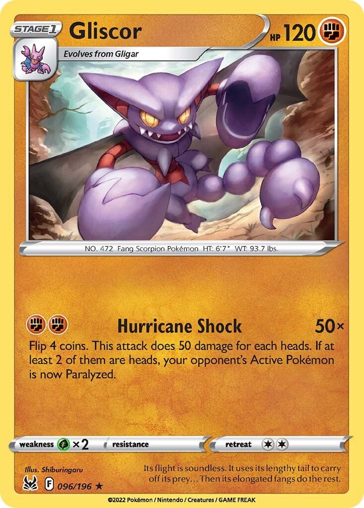 Gliscor (096/196) [Sword & Shield: Lost Origin] - Pokémon - Card Brawlers | Quebec | Canada |