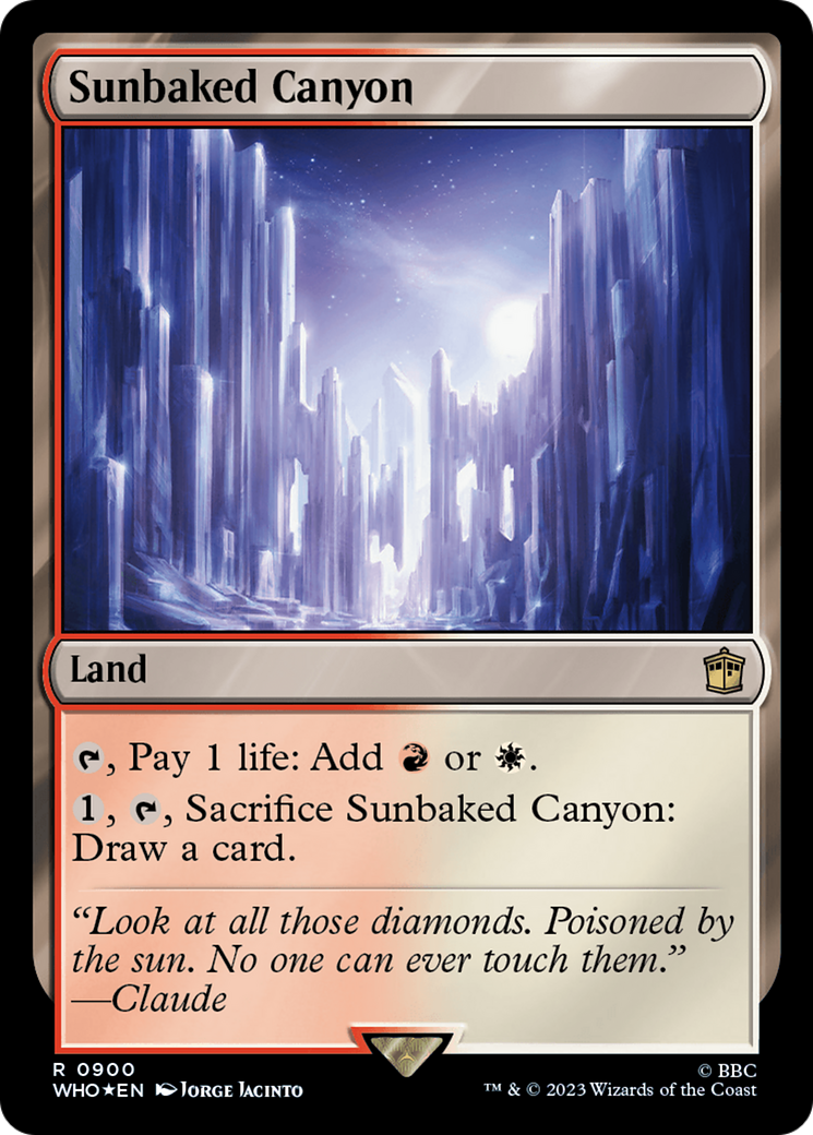 Sunbaked Canyon (Surge Foil) [Doctor Who] - Magic: The Gathering - Card Brawlers | Quebec | Canada |