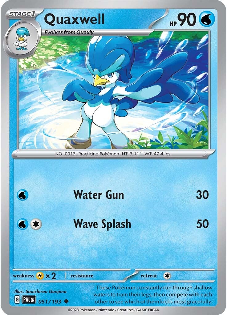 Quaxwell (051/193) [Scarlet & Violet: Paldea Evolved] - Pokémon - Card Brawlers | Quebec | Canada |