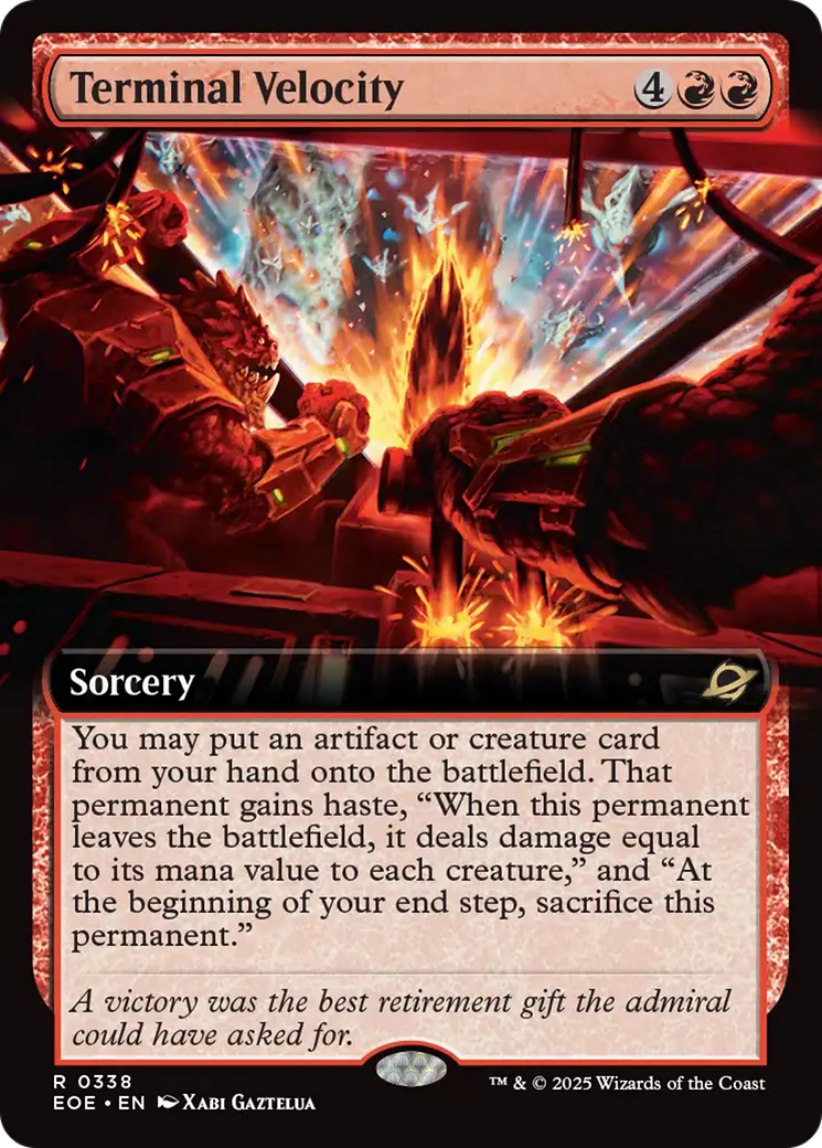 Terminal Velocity (Extended Art) [Edge of Eternities] - Magic: The Gathering - Card Brawlers | Quebec | Canada |