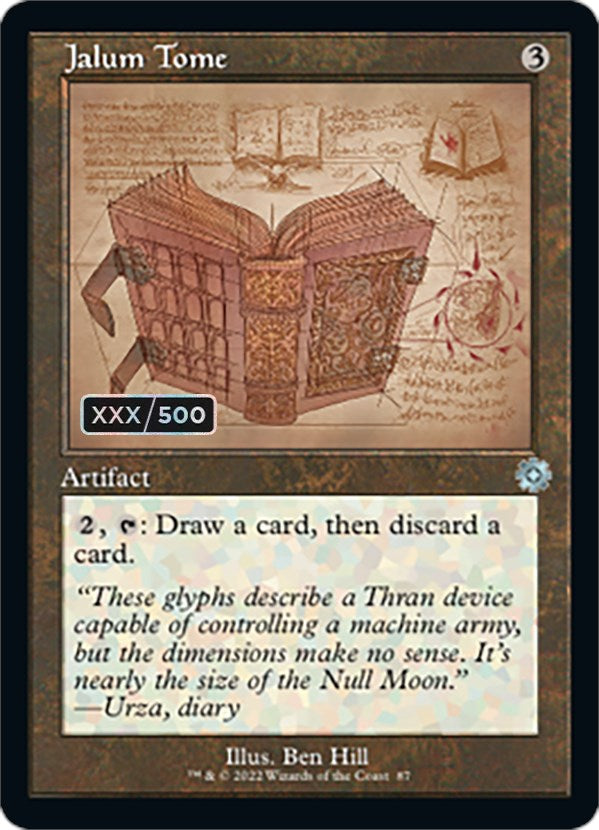 Jalum Tome (Retro Schematic) (Serialized) [The Brothers' War Retro Artifacts] - Magic: The Gathering - Card Brawlers | Quebec | Canada |