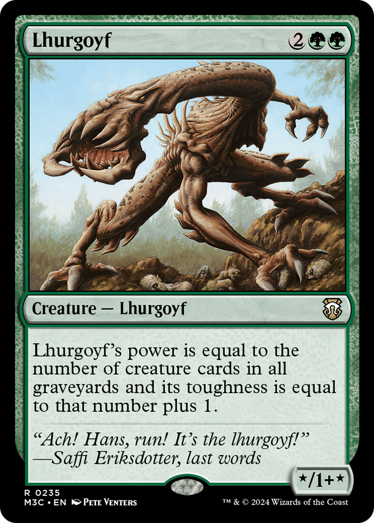 Lhurgoyf (Ripple Foil) [Modern Horizons 3 Commander] - Magic: The Gathering - Card Brawlers | Quebec | Canada |
