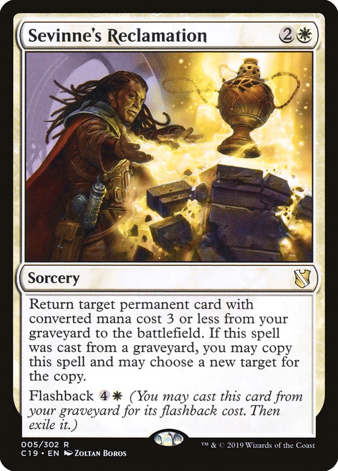 Sevinne's Reclamation [Commander 2019] - Magic: The Gathering - Card Brawlers | Quebec | Canada |