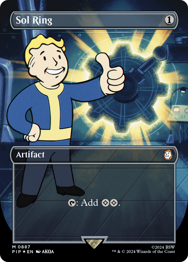 Sol Ring (Borderless) (Surge Foil) [Fallout] - Magic: The Gathering - Card Brawlers | Quebec | Canada |