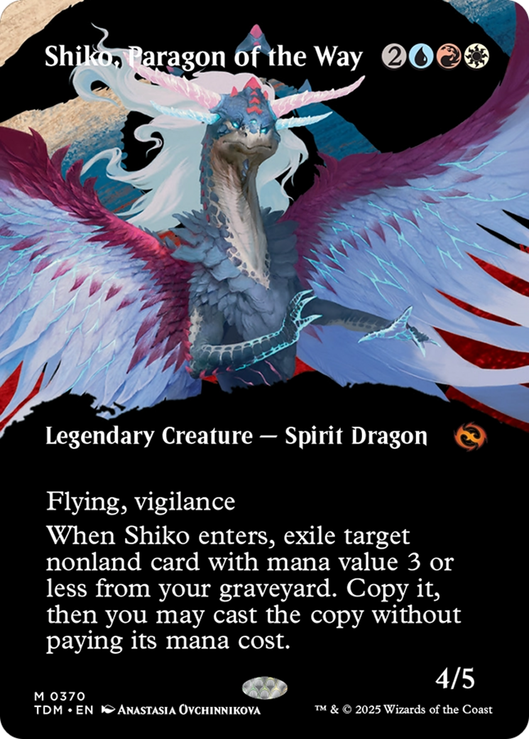 Shiko, Paragon of the Way (Borderless) [Tarkir: Dragonstorm] - Magic: The Gathering - Card Brawlers | Quebec | Canada |