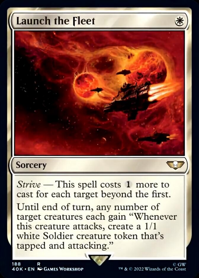 Launch the Fleet (Surge Foil) [Warhammer 40,000] - Magic: The Gathering - Card Brawlers | Quebec | Canada |