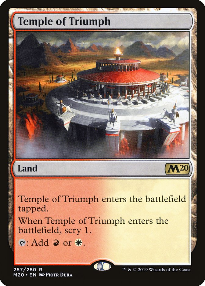 Temple of Triumph [Core Set 2020] - Magic: The Gathering - Card Brawlers | Quebec | Canada |
