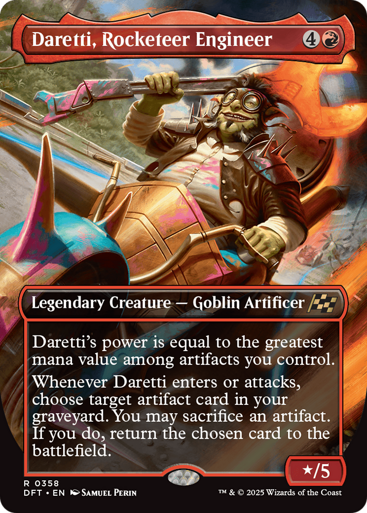 Daretti, Rocketeer Engineer (Borderless) [Aetherdrift] - Magic: The Gathering - Card Brawlers | Quebec | Canada |