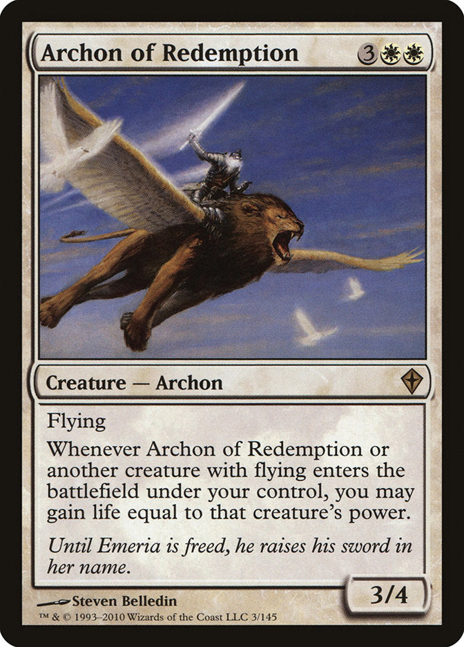 Archon of Redemption [Worldwake] - Magic: The Gathering - Card Brawlers | Quebec | Canada |