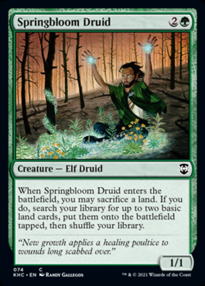Springbloom Druid [Kaldheim Commander] - Magic: The Gathering - Card Brawlers | Quebec | Canada |