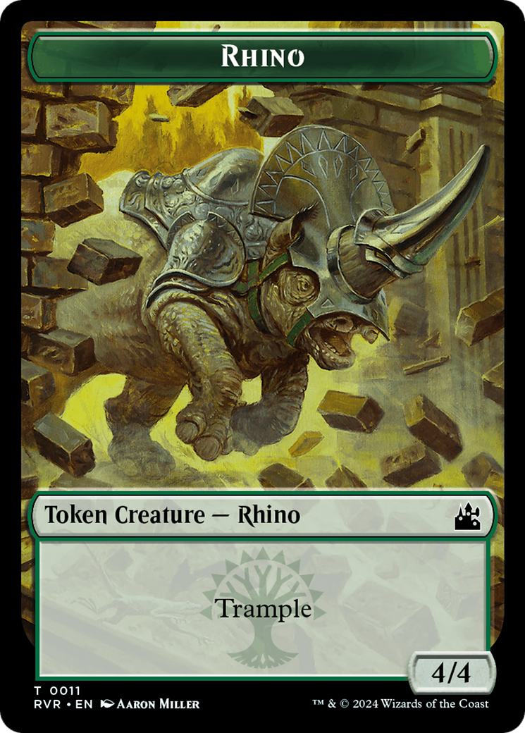 Goblin (0008) // Rhino Double-Sided Token [Ravnica Remastered Tokens] - Magic: The Gathering - Card Brawlers | Quebec | Canada |