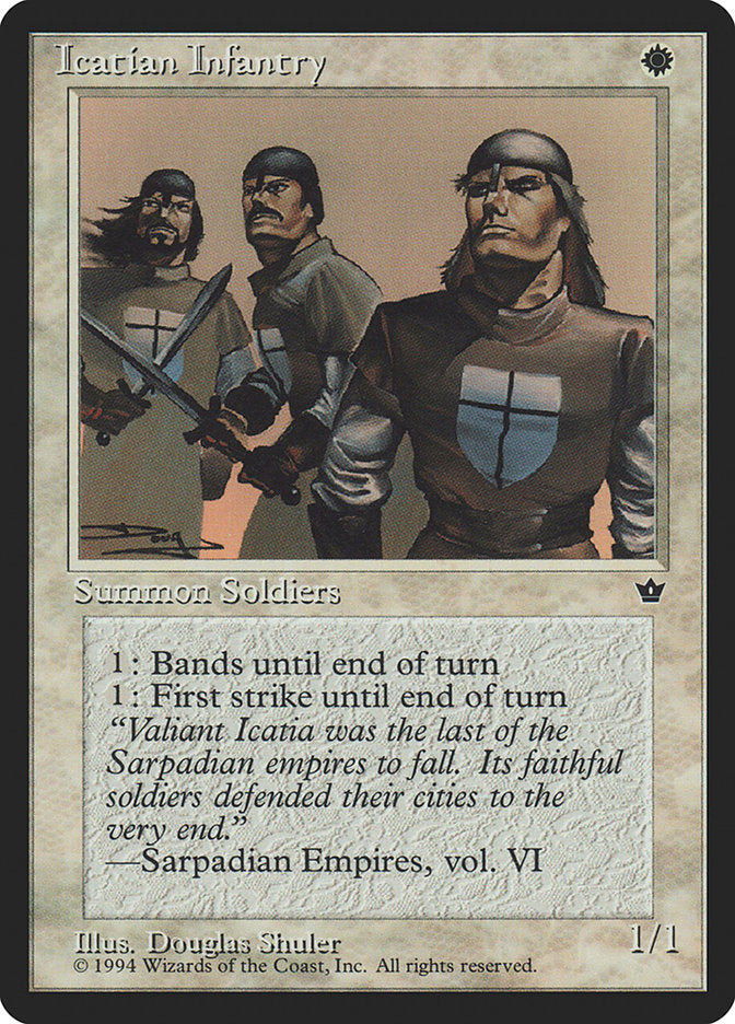 Icatian Infantry (Douglas Shuler) [Fallen Empires] - Magic: The Gathering - Card Brawlers | Quebec | Canada |