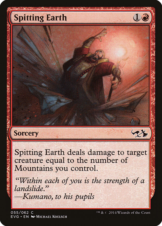 Spitting Earth (Elves vs. Goblins) [Duel Decks Anthology] - Magic: The Gathering - Card Brawlers | Quebec | Canada |