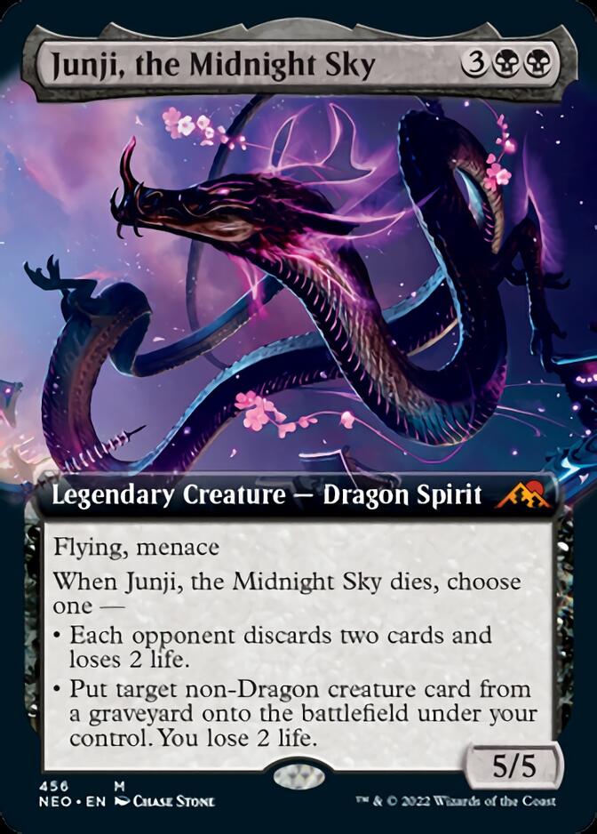Junji, the Midnight Sky (Extended Art) [Kamigawa: Neon Dynasty] - Magic: The Gathering - Card Brawlers | Quebec | Canada |