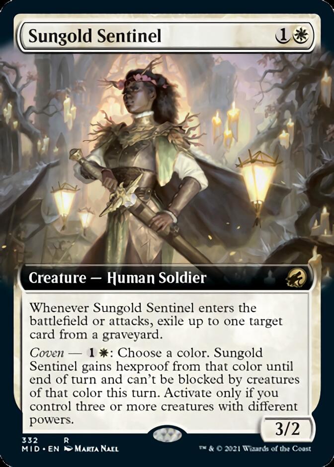 Sungold Sentinel (Extended Art) [Innistrad: Midnight Hunt] - Magic: The Gathering - Card Brawlers | Quebec | Canada |