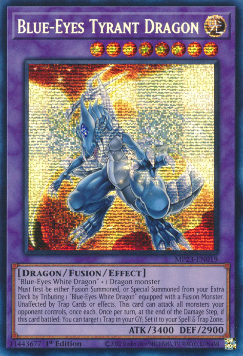 Dragon tyran aux yeux bleus [MP23-EN019] Secret prismatique rare 