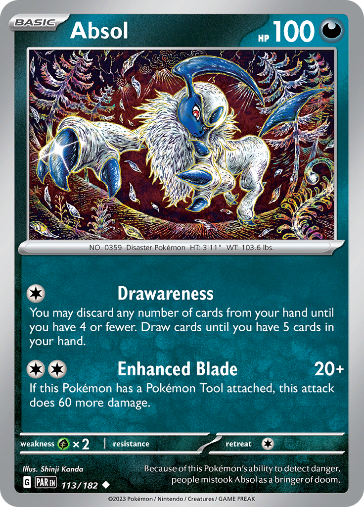 Absol (113/182) [Scarlet & Violet: Paradox Rift] - Pokémon - Card Brawlers | Quebec | Canada |