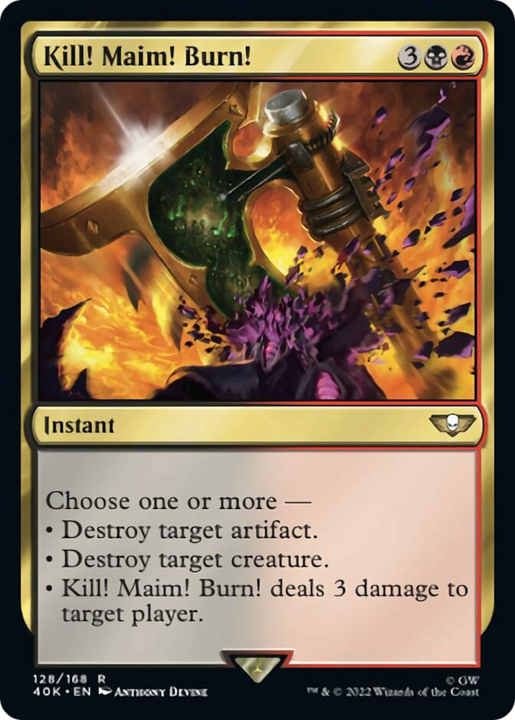 Kill! Maim! Burn! (Surge Foil) [Warhammer 40,000] - Magic: The Gathering - Card Brawlers | Quebec | Canada |