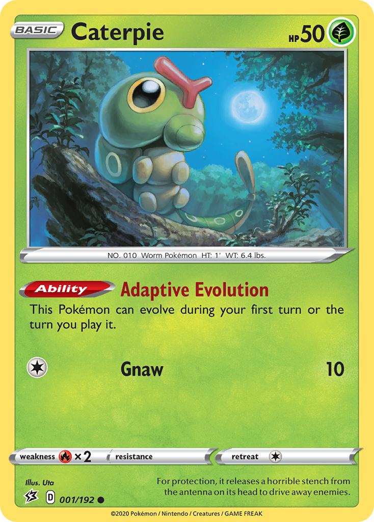 Caterpie (001/192) [Sword & Shield: Rebel Clash] - Pokémon - Card Brawlers | Quebec | Canada |