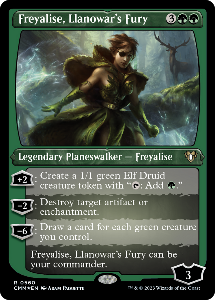 Freyalise, Llanowar's Fury (Foil Etched) [Commander Masters] - Magic: The Gathering - Card Brawlers | Quebec | Canada |