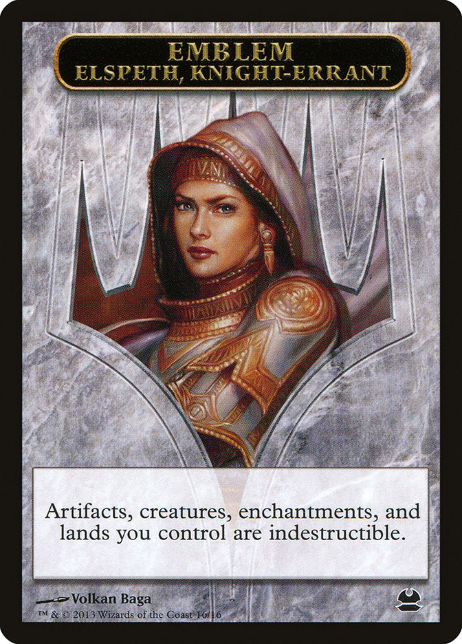 Elspeth, Knight-Errant Emblem [Modern Masters Tokens] - Magic: The Gathering - Card Brawlers | Quebec | Canada |