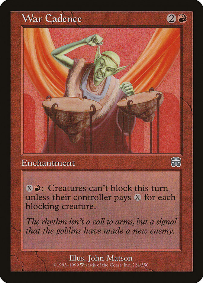 War Cadence [Mercadian Masques] - Magic: The Gathering - Card Brawlers | Quebec | Canada |