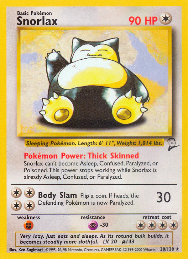Snorlax (30/130) [Base Set 2] - Pokémon - Card Brawlers | Quebec | Canada |