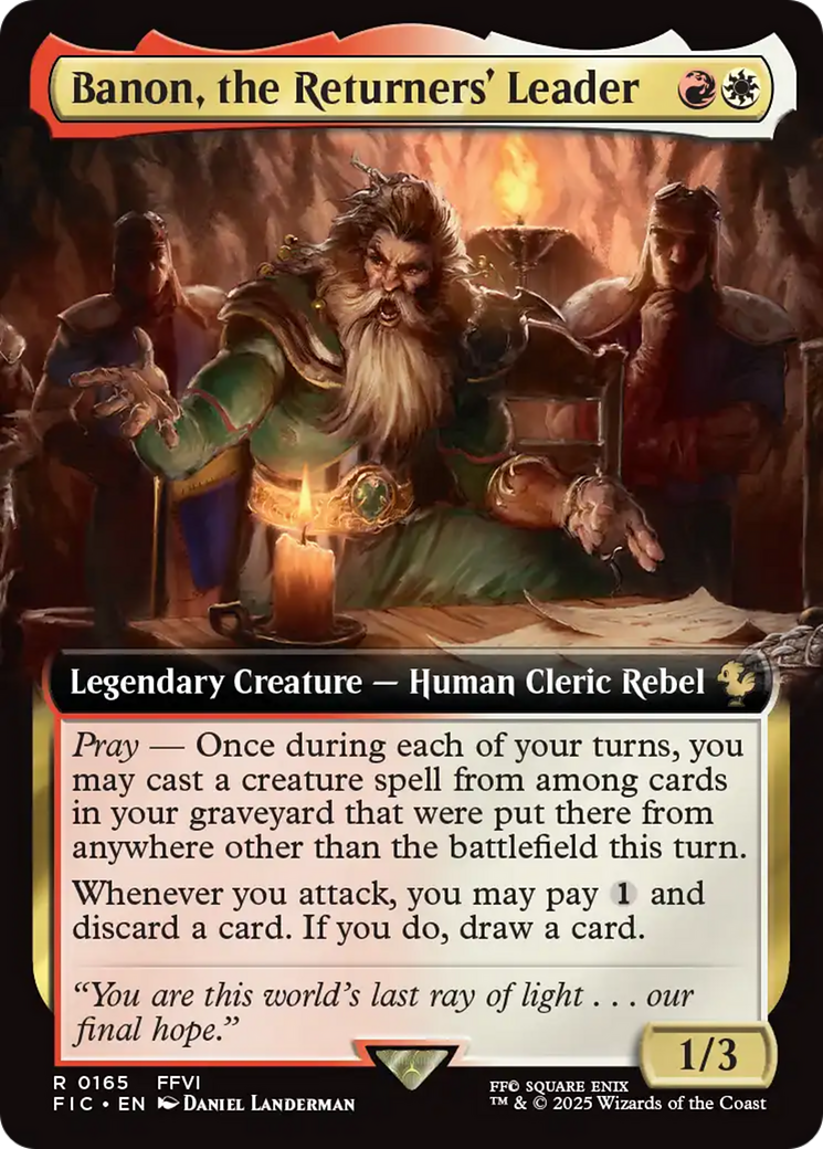 Banon, the Returners' Leader (Extended Art) [FINAL FANTASY Commander] - Magic: The Gathering - Card Brawlers | Quebec | Canada |
