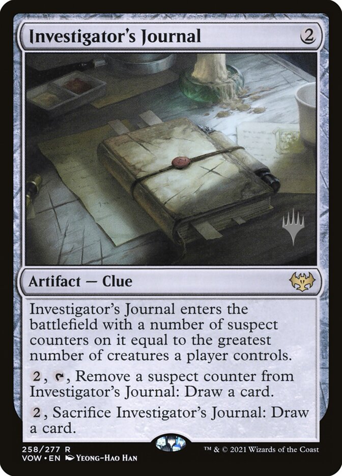 Investigator's Journal (Promo Pack) [Innistrad: Crimson Vow Promos] - Magic: The Gathering - Card Brawlers | Quebec | Canada |