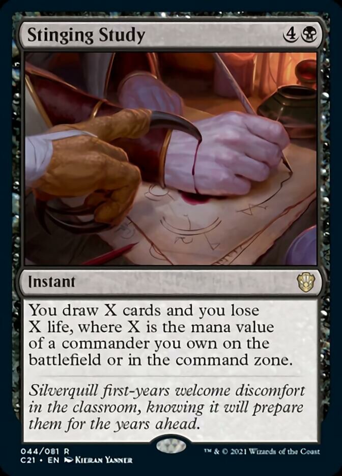 Stinging Study [Commander 2021] - Magic: The Gathering - Card Brawlers | Quebec | Canada |