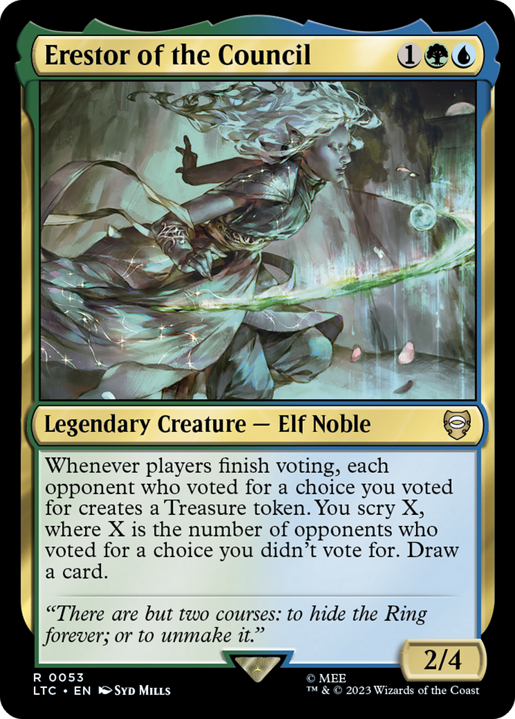 Erestor of the Council [The Lord of the Rings: Tales of Middle-Earth Commander] - Magic: The Gathering - Card Brawlers | Quebec | Canada |