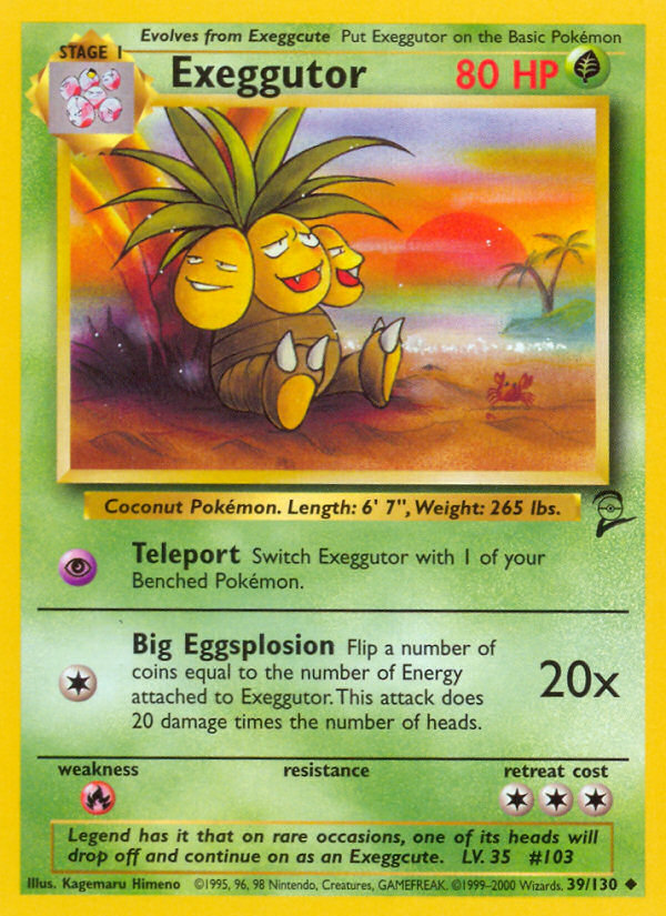 Exeggutor (39/130) [Base Set 2] - Pokémon - Card Brawlers | Quebec | Canada |